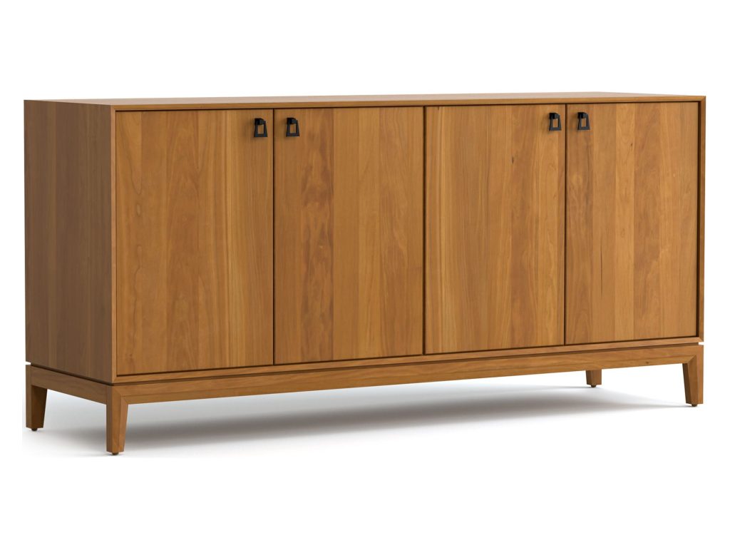 Copeland Furniture Mansfield 66” Wide, High Height 4 Door Storage Console Console Table, alternate view 2
