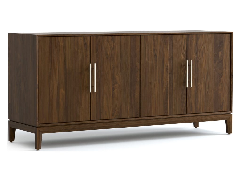 Copeland Furniture Mansfield 66” Wide, High Height 4 Door Storage Console Console Table, alternate view 3