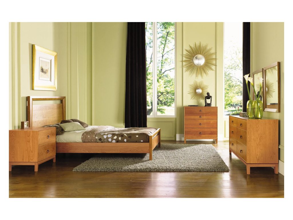 Copeland Furniture Mansfield Bed with 40″H Headboard Platform Bed, alternate view 4