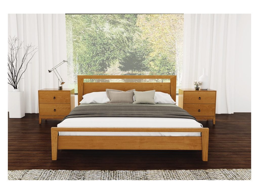 Copeland Furniture Mansfield Bed with 40″H Headboard Platform Bed, alternate view 7