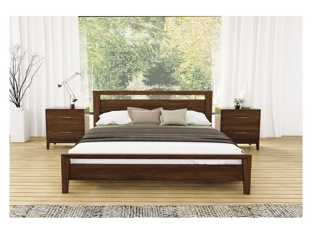 Copeland Furniture Mansfield Bed with 40″H Headboard Platform Bed, alternate view 6