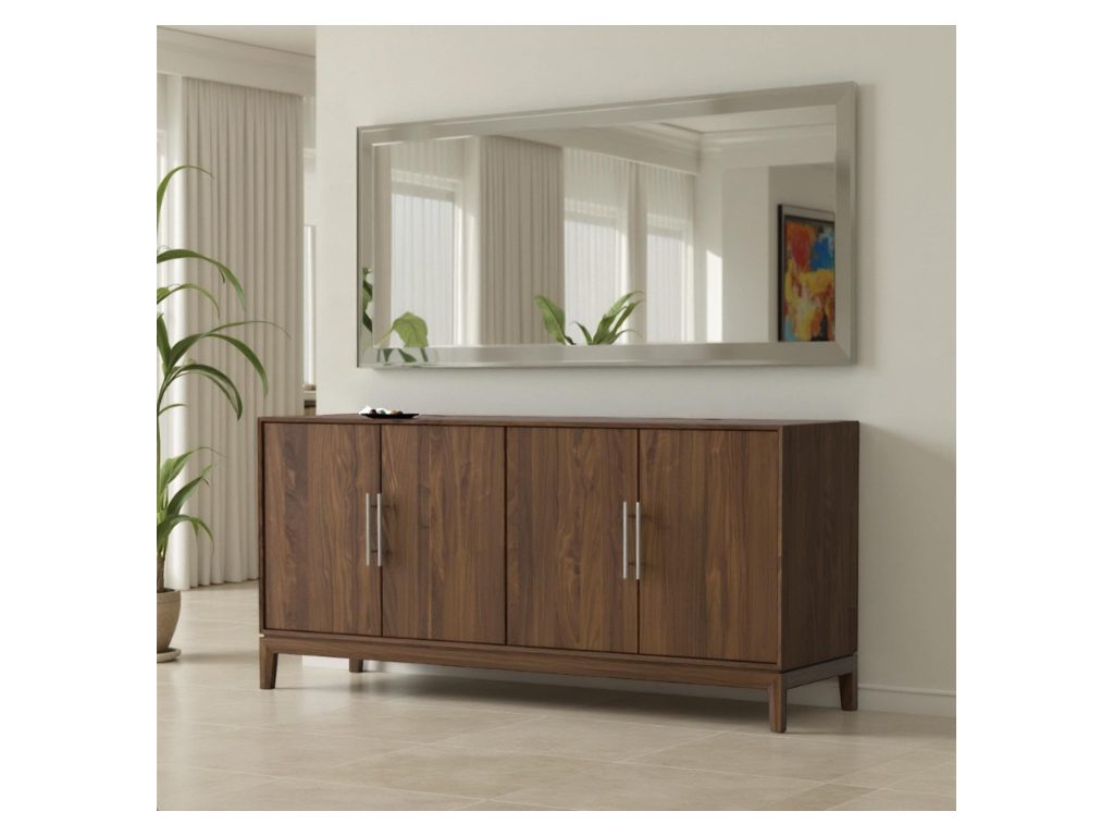 Copeland Furniture Mansfield 66” Wide, High Height 4 Door Storage Console Console Table, alternate view 12