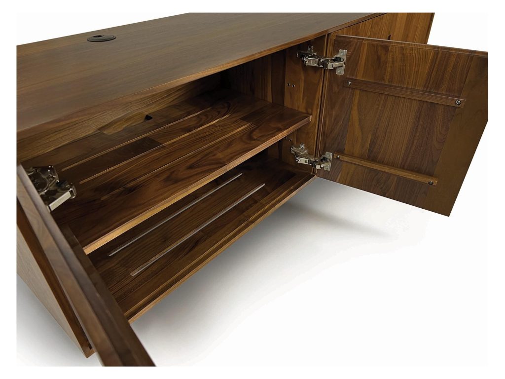 Copeland Furniture Mansfield 66” Wide, High Height 4 Door Storage Console Console Table, alternate view 4