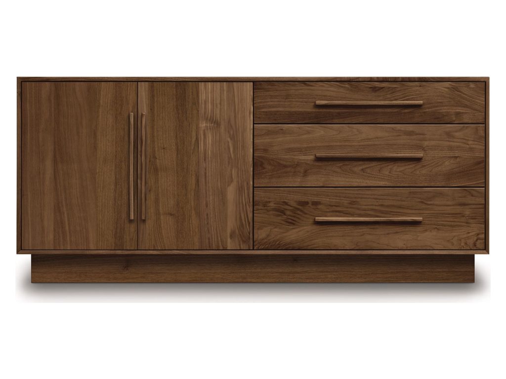Copeland Furniture Moduluxe 3 Drawers on right, 2 Doors on left Dresser, primary thumbnail