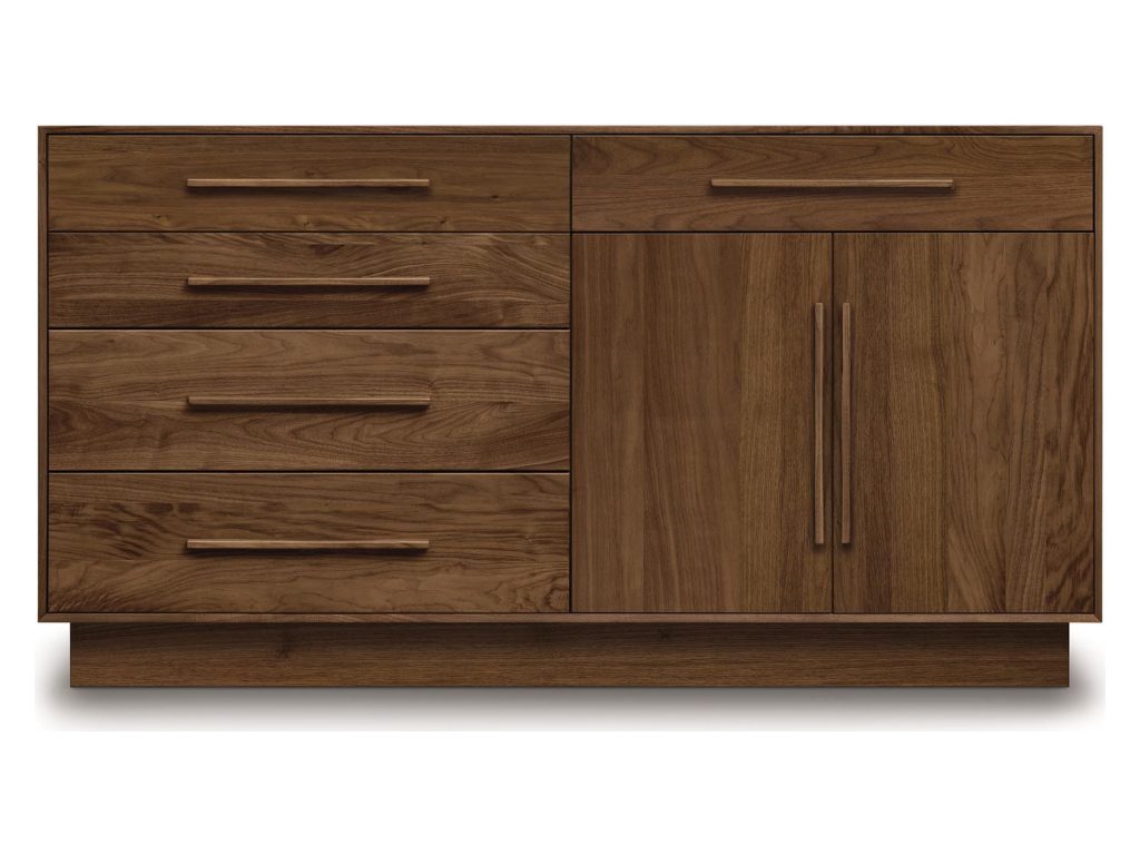 Copeland Furniture Moduluxe 4 Drawers on left, 1 Drawer over 2 Doors on right Dresser, primary thumbnail