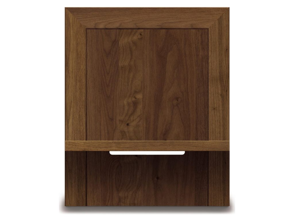 Copeland Furniture Moduluxe 24″W Shelf Nightstand to match 29″H Plinth base Bed, primary thumbnail