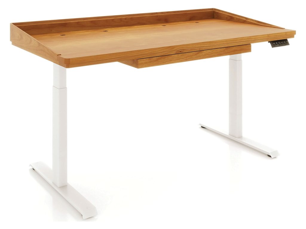Copeland Furniture Odin 30″ x 60″ Sit-Stand Desk with Pencil Drawer, alternate view 3