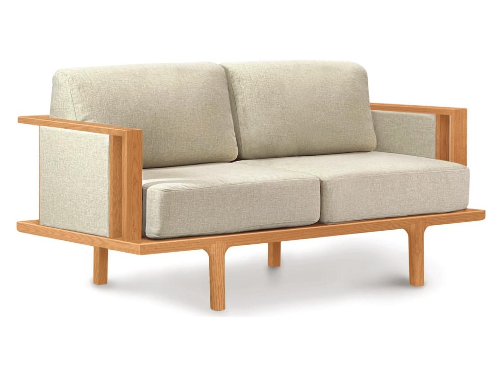 Copeland Furniture Sierra Loveseat with Upholstered Panel, alternate view 3