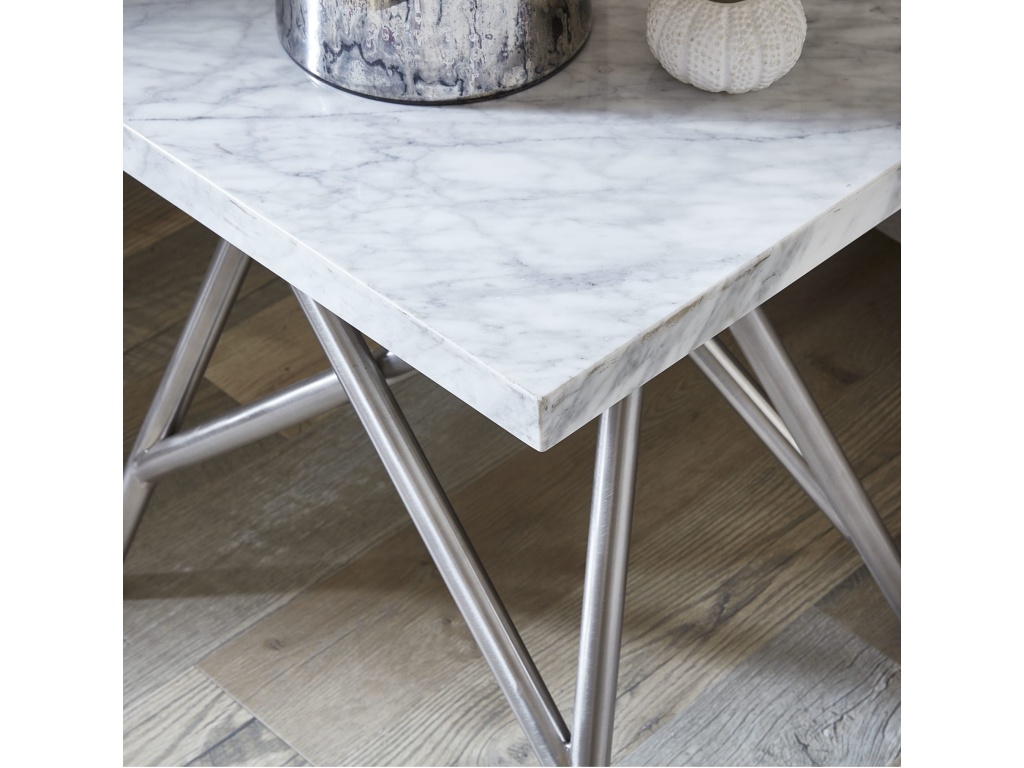 Coral End Table in Marble - image 3