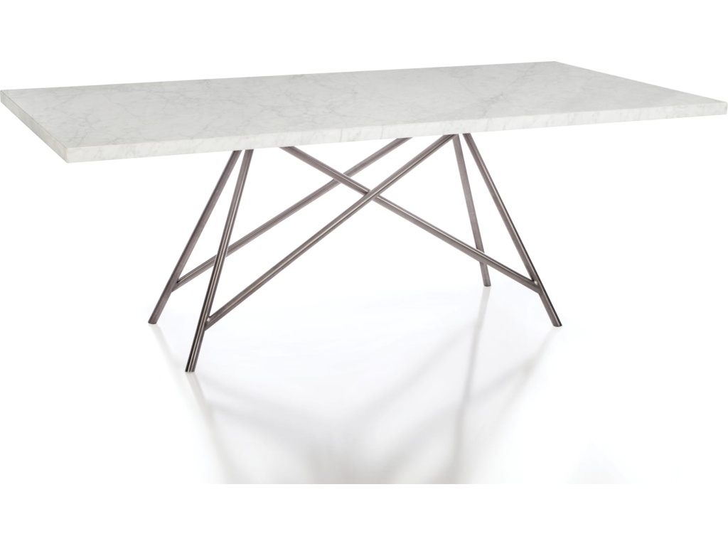 Coral Marble Rectangular Dining Table - image 4