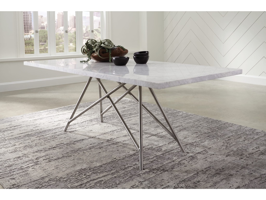 Coral Marble Rectangular Dining Table - main image