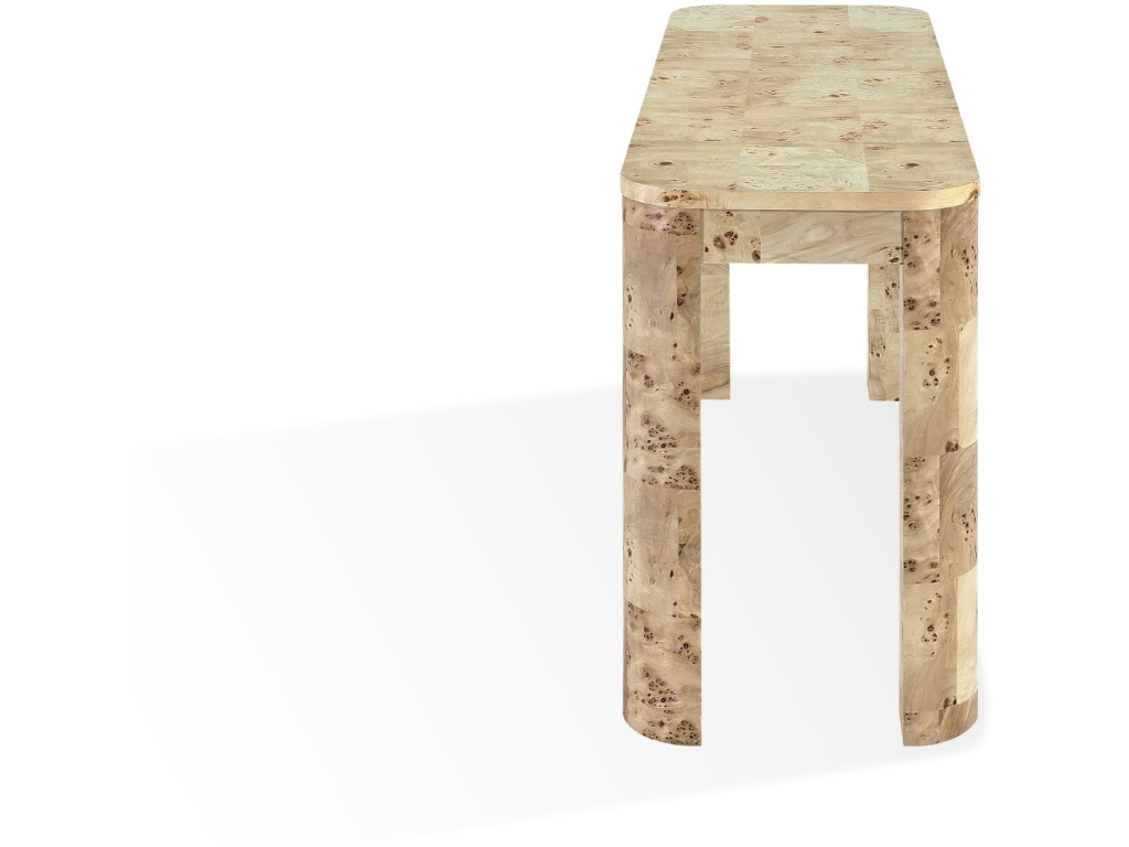 Cosmo Mappa Burl Console Table in Amber Kiss - image 2