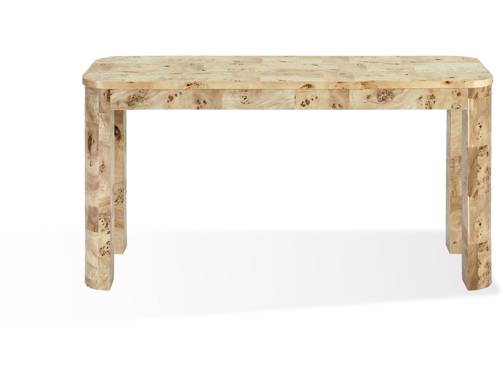 Cosmo Mappa Burl Console Table in Amber Kiss - main image