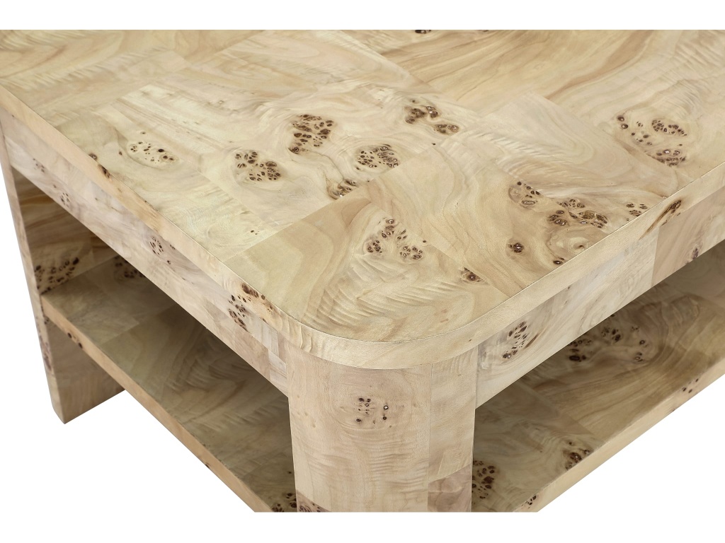 Cosmo Mappa Burl End Table in Amber Kiss - image 2