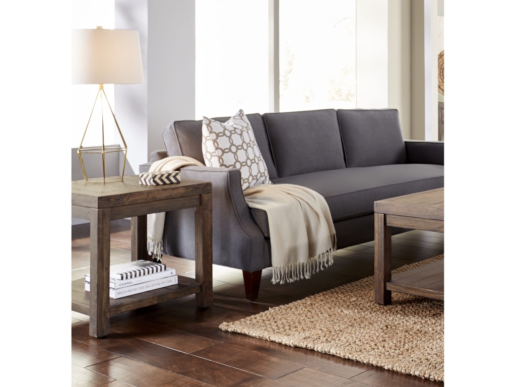 Craster Reclaimed Wood Square Side Table in Smoky Taupe - image 1