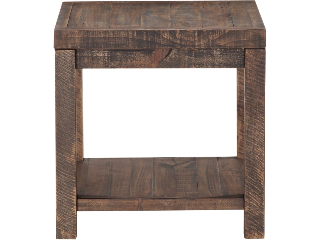 Craster Reclaimed Wood Square Side Table in Smoky Taupe - image 3