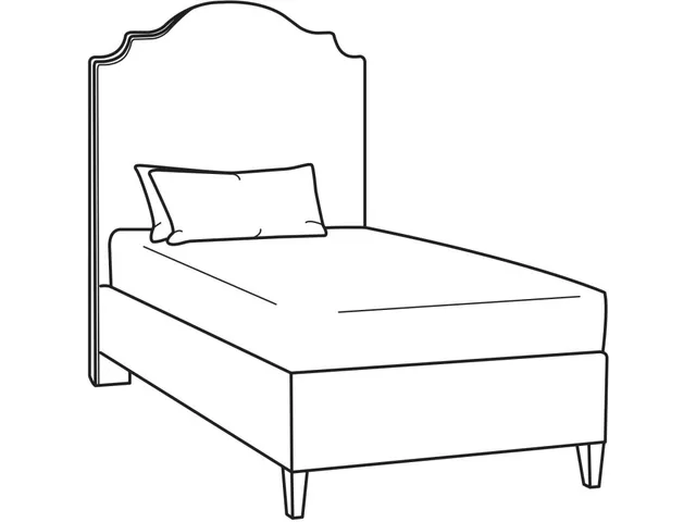 Selena Twin Bed With Footrail (43W)