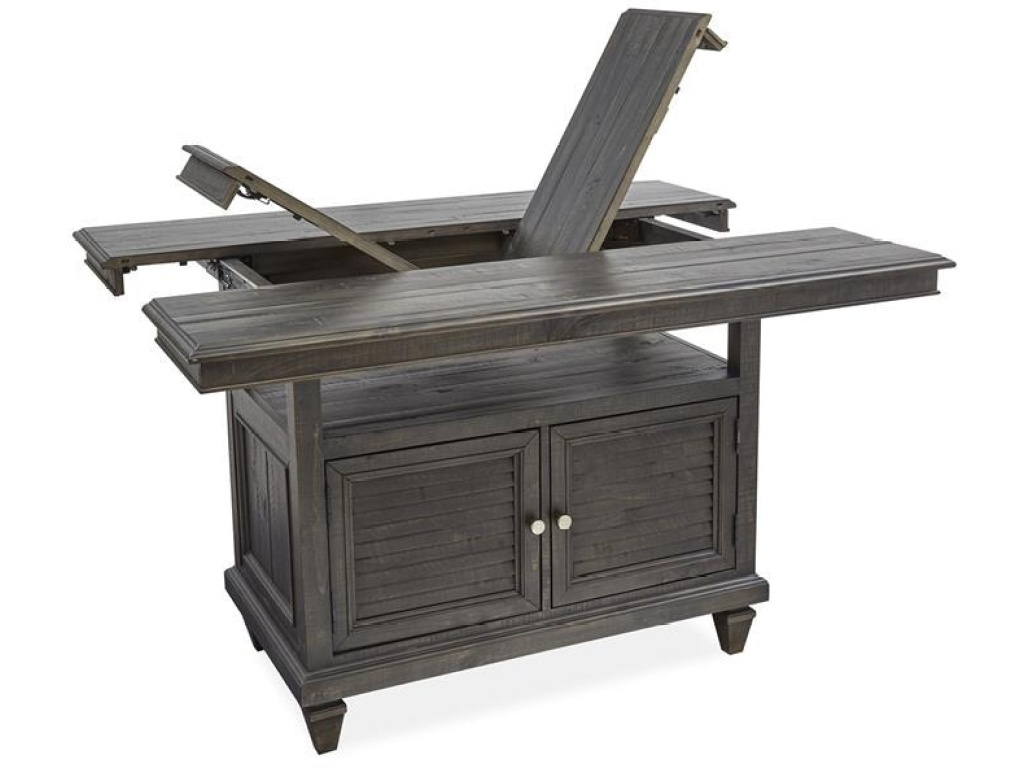 Wood Rectangular Counter Table Base KD - image 1