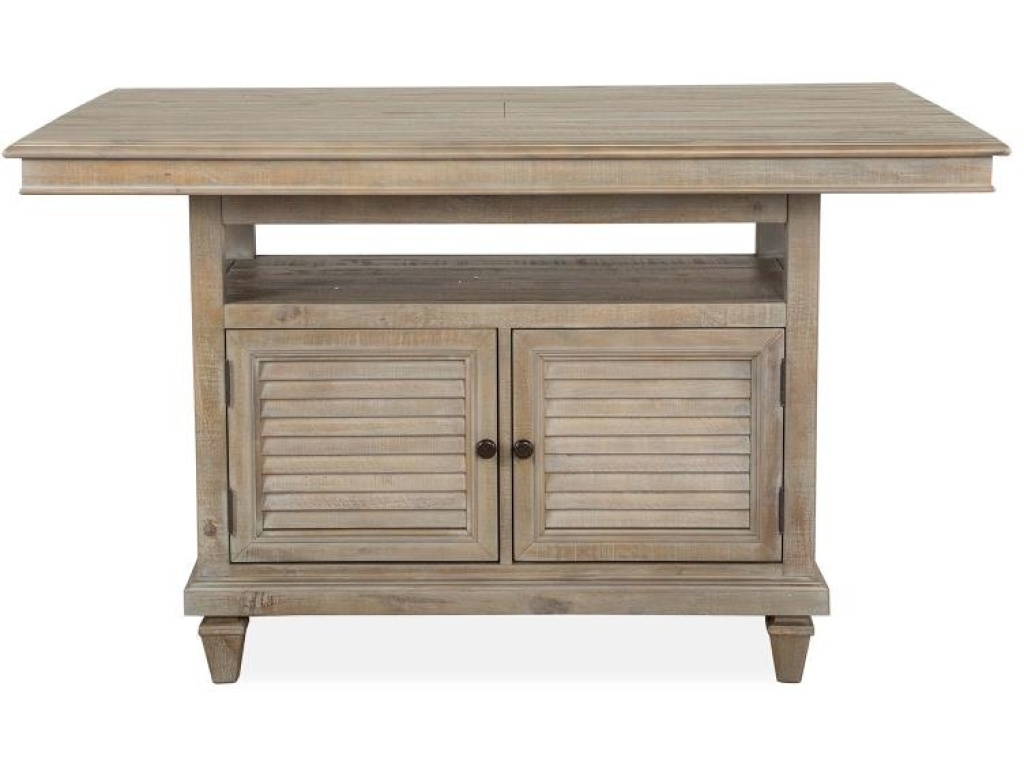 Wood Rectangular Counter Table Base KD - main image