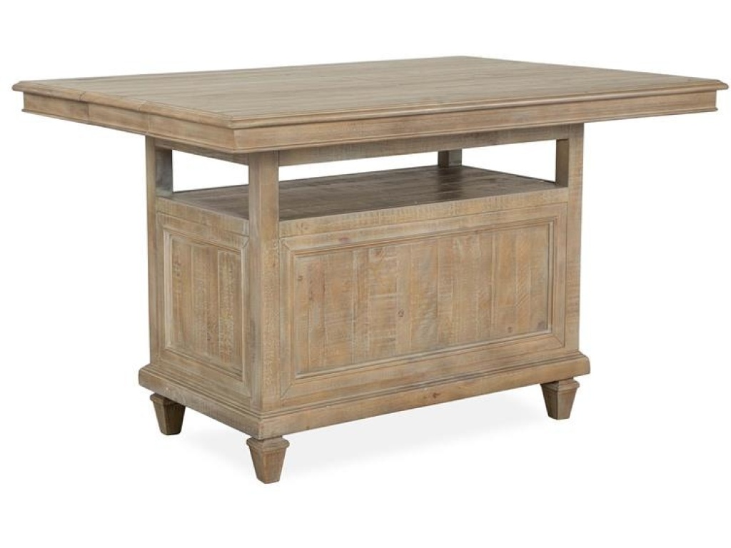 Wood Rectangular Counter Table Base KD - image 1