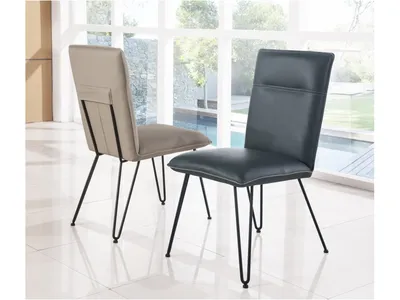 Demi Hairpin Leg Modern Dining Chair in Cobalt
