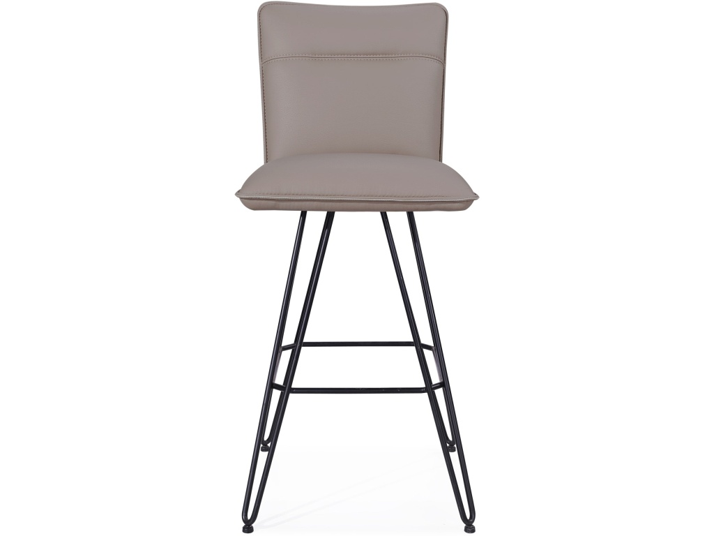 Demi Hairpin Leg Swivel Bar Stool in Taupe - image 2