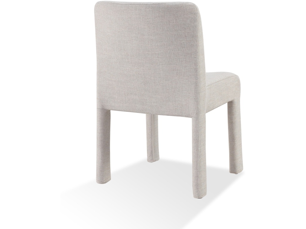 Devon Fully Upholstered Dining Chair in Turtle Dove Linen - image 5