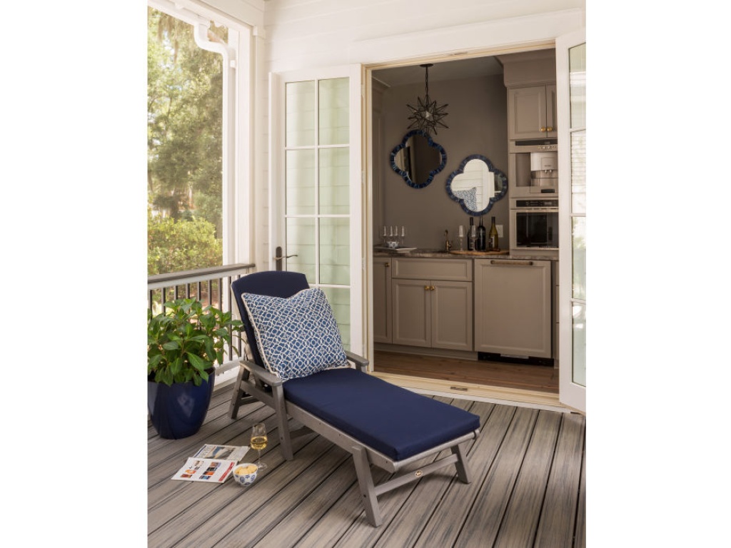 Yacht Club Chaise with Arms - Stackable - image 4