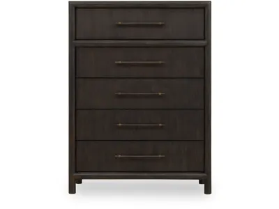 Dorsey Five Drawer Chest in Basalt Grey