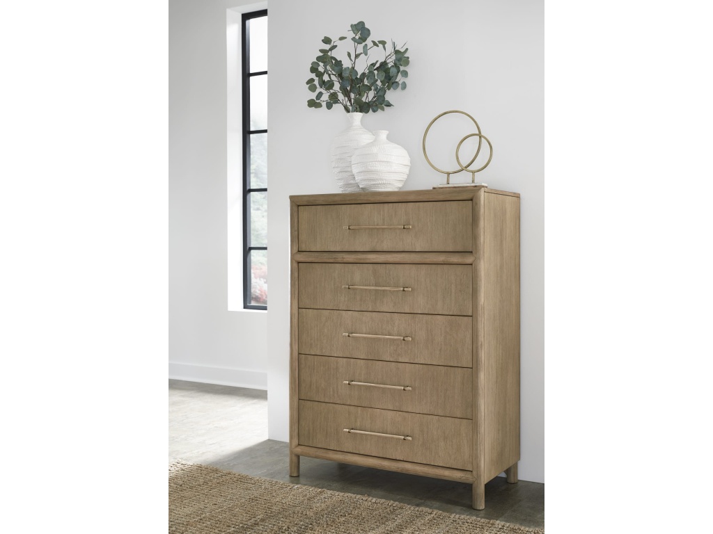 Dorsey Five Drawer Chest in Granola - main image