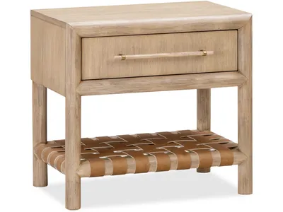 Dorsey One Drawer USB-charging Nightstand in Granola - Alternative View