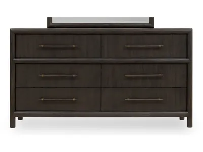 Dorsey Six Drawer Dresser in Basalt Grey