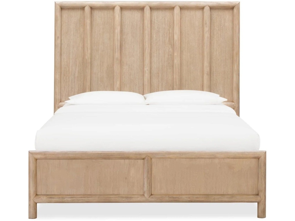 Dorsey Wooden Panel Bed in Granola - main image