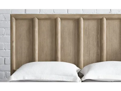 Dorsey Wooden Two Drawer Storage Bed in Granola