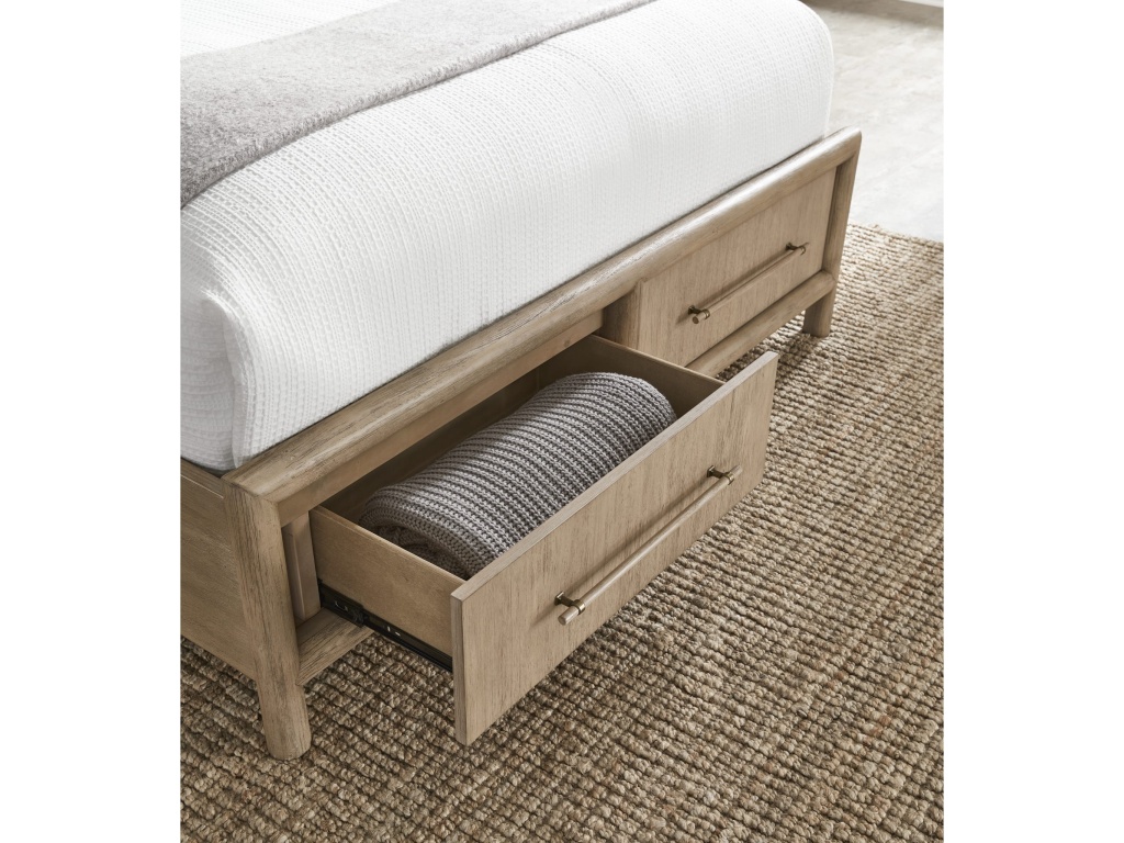 Dorsey Wooden Two Drawer Storage Bed in Granola - image 1