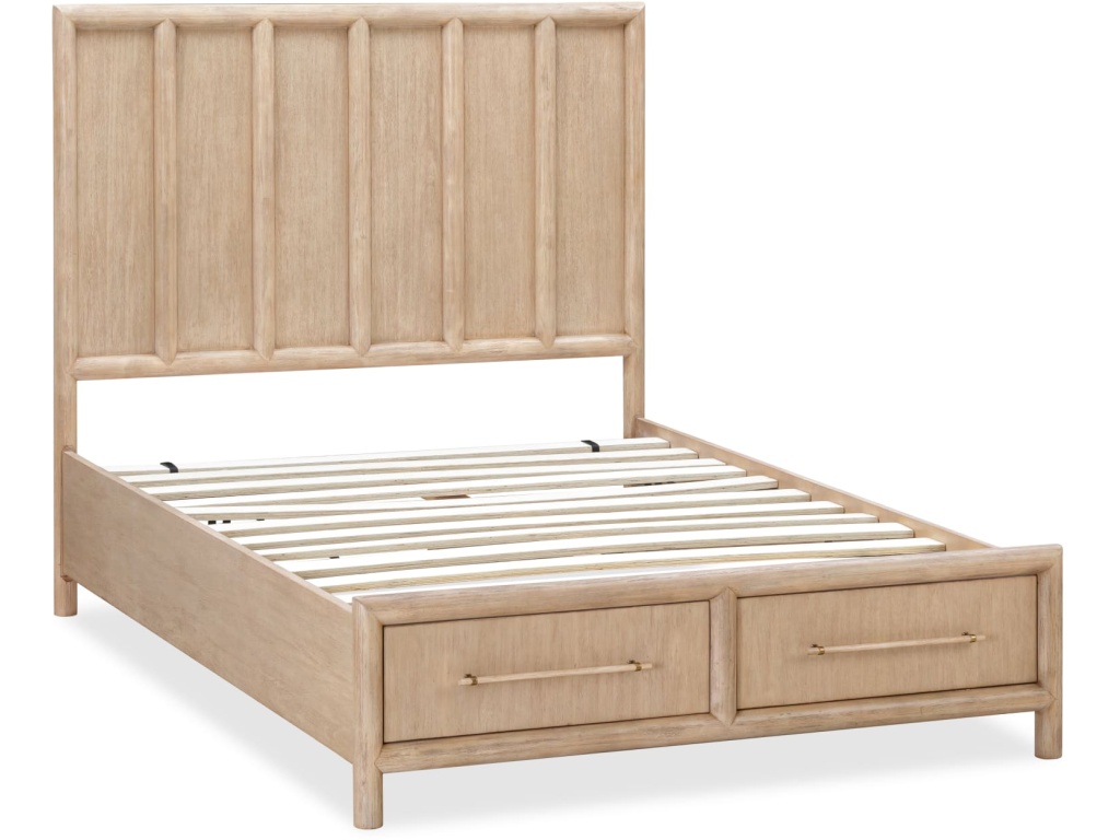 Dorsey Wooden Two Drawer Storage Bed in Granola - image 2