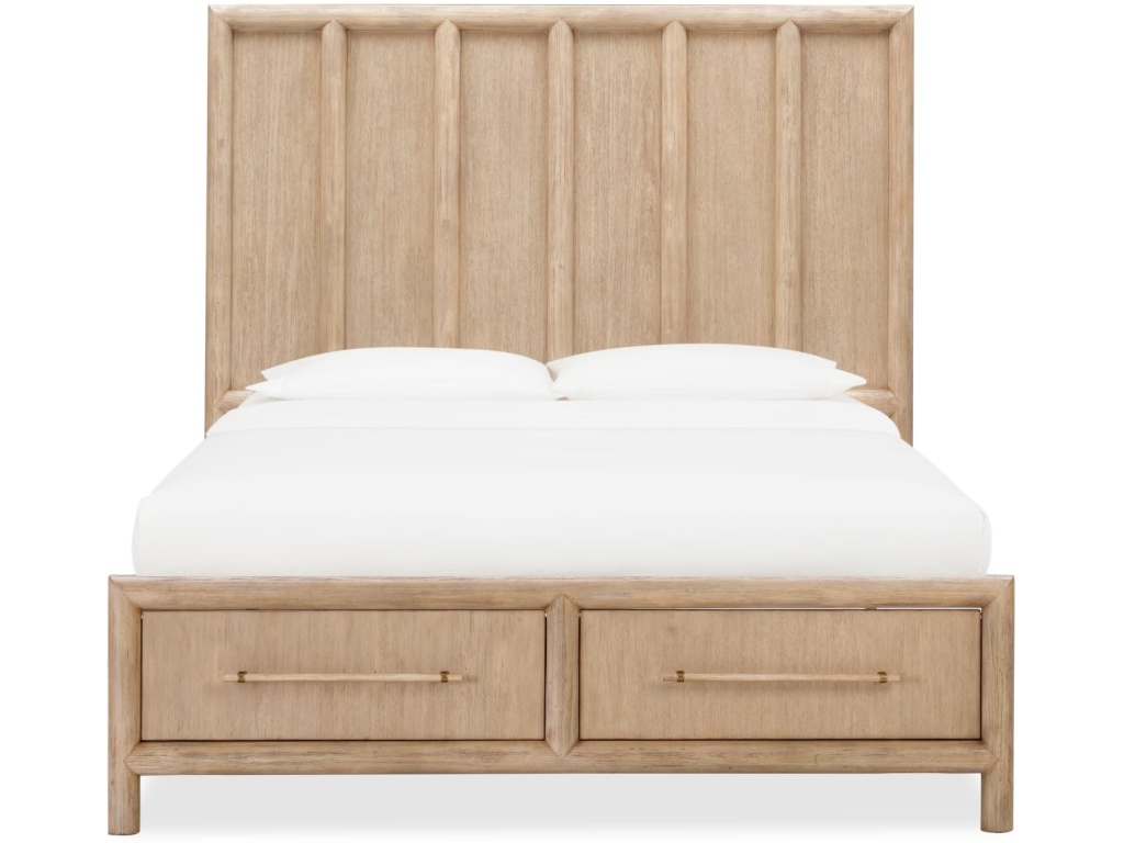 Dorsey Wooden Two Drawer Storage Bed in Granola - image 3