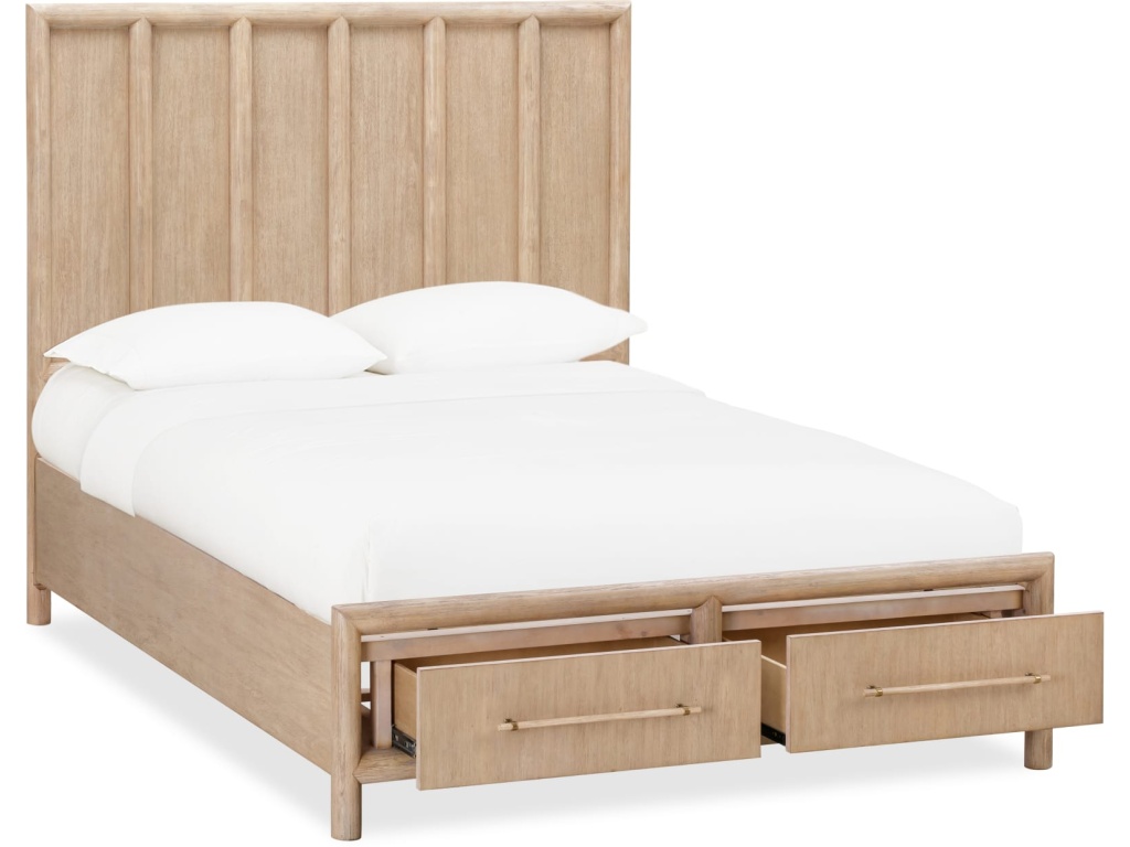 Dorsey Wooden Two Drawer Storage Bed in Granola - image 4