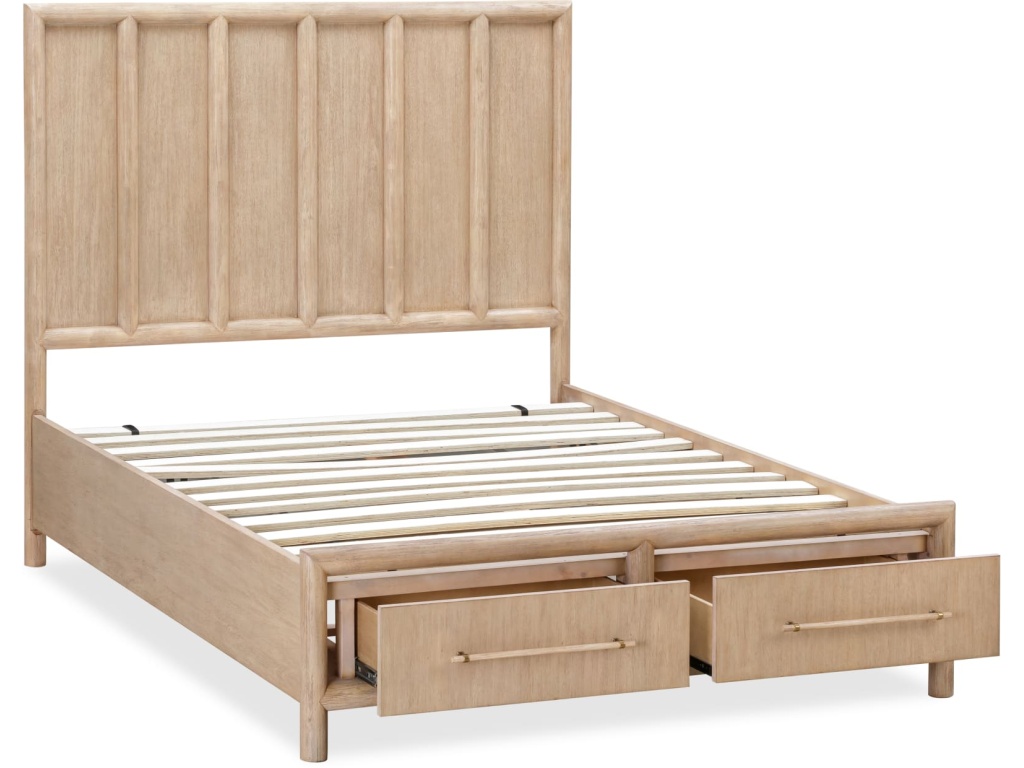Dorsey Wooden Two Drawer Storage Bed in Granola - image 6
