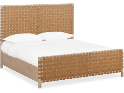 Dorsey Woven Panel Bed in Granola and Ginger - Alternative View