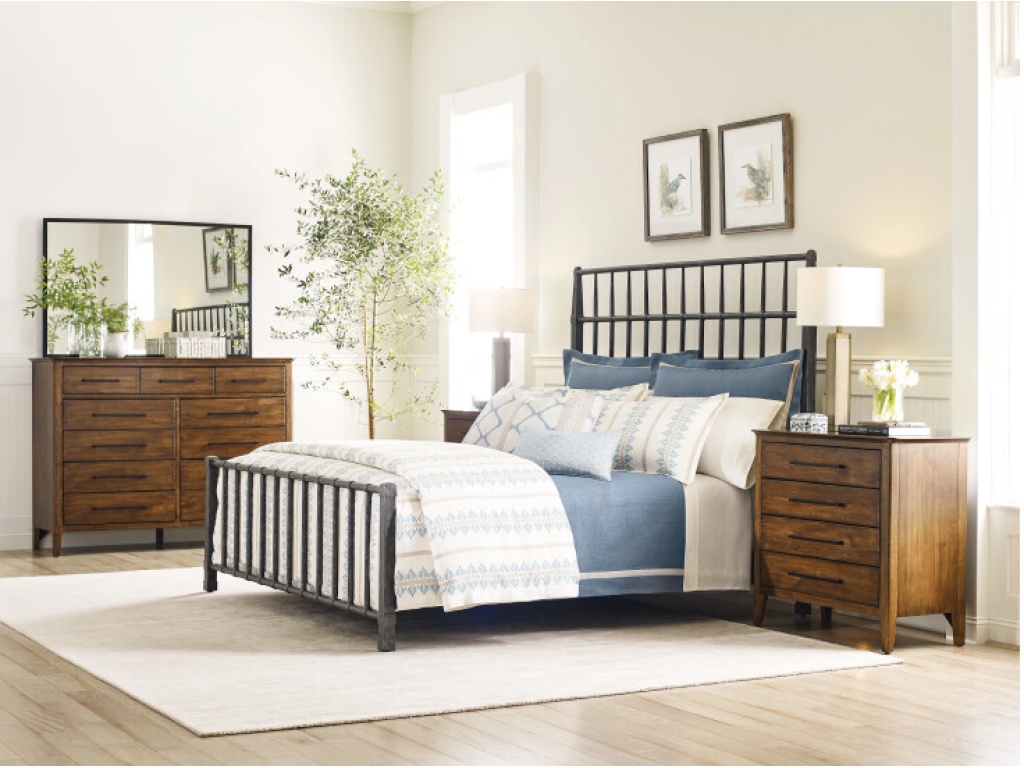 Sylvan King Metal Bed Complete - image 1