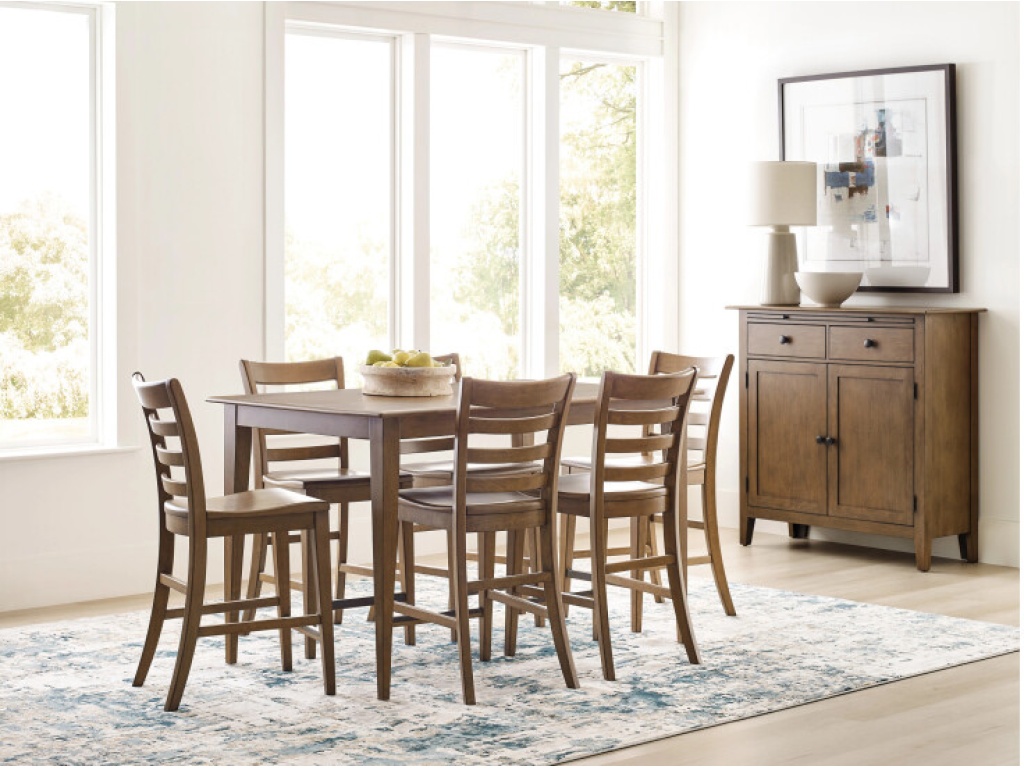 60 Counter Height Table, Latte - image 1