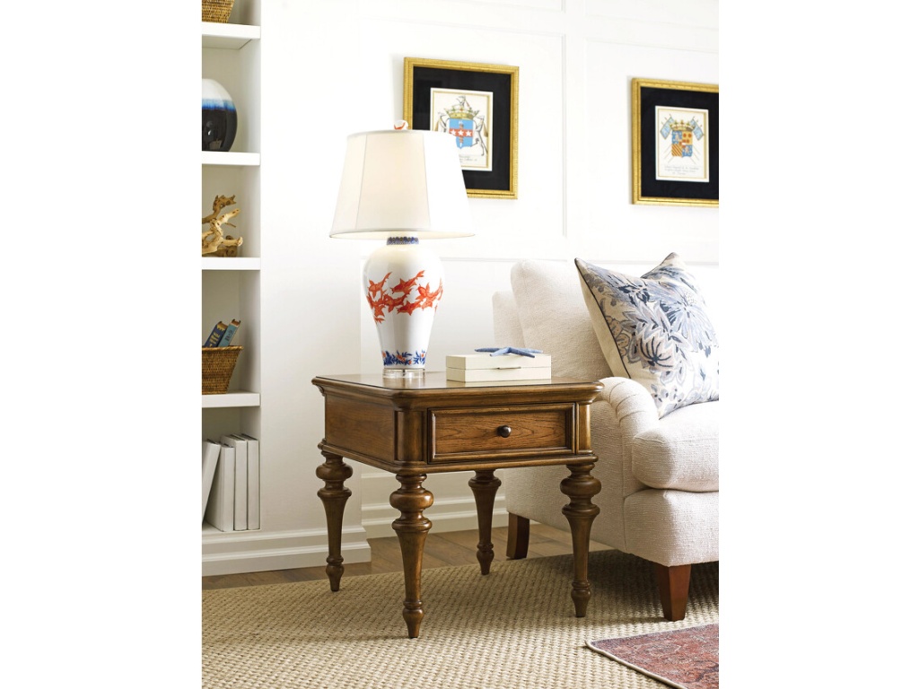 Pearson Rectangular Drawer End Table - image 1