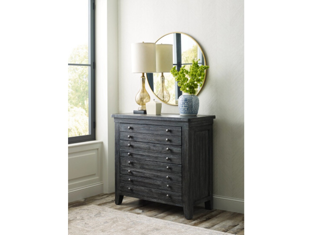 Brimley Map Drawer Bachelor'S Chest - Raven Finish - image 2