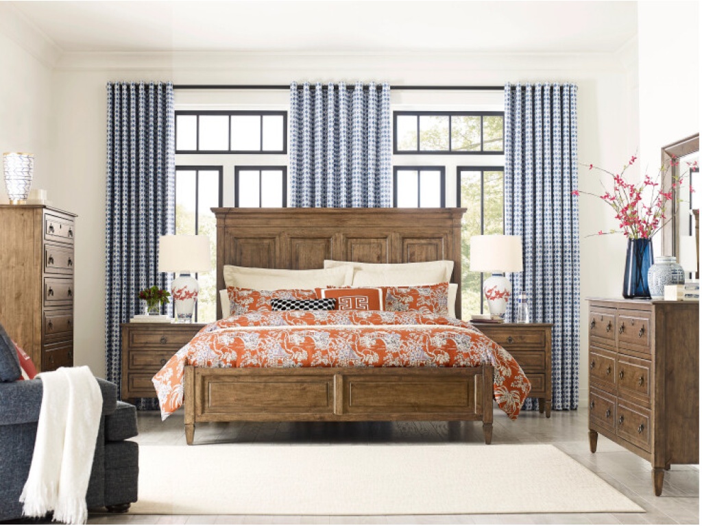 Hartnell King Panel Bed - Complete - image 1