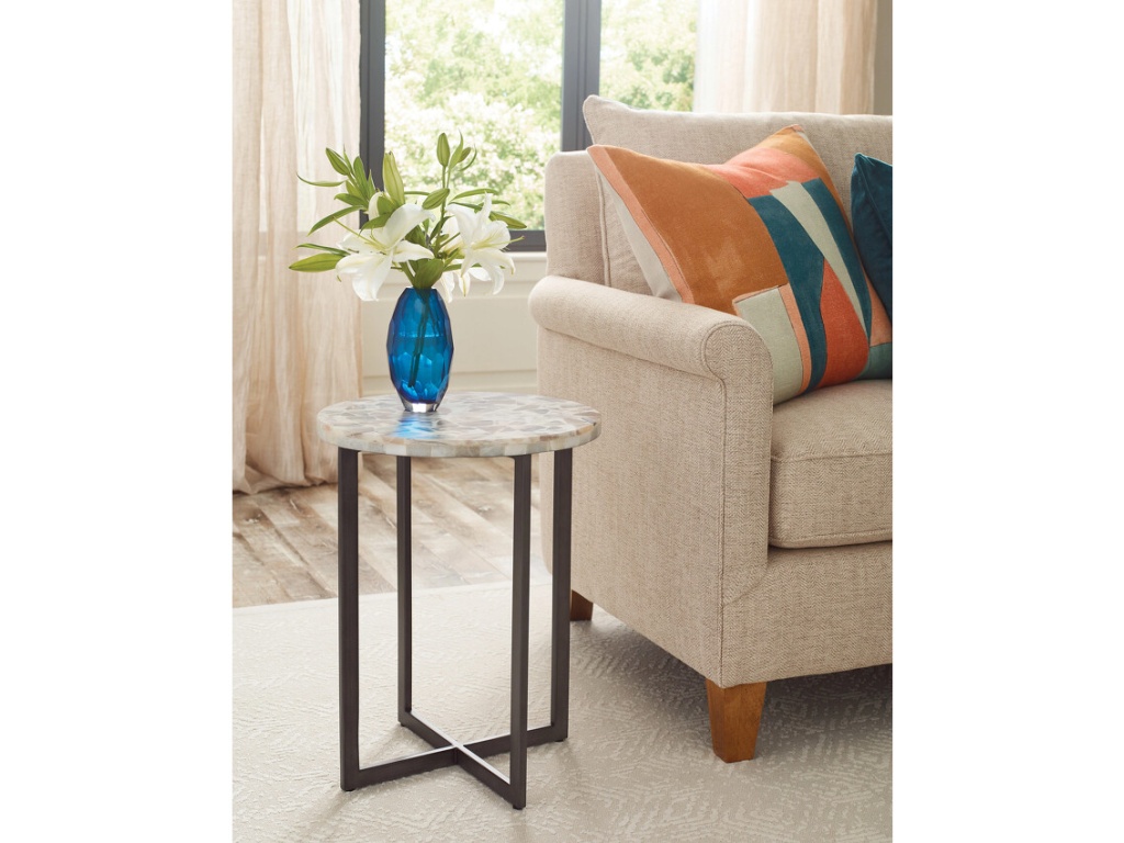 Rainbow Onyx Accent Table - image 1