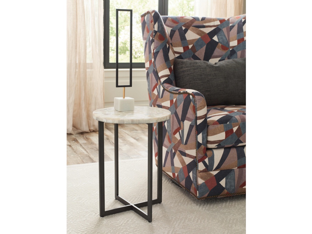 White Onyx Accent Table - image 1