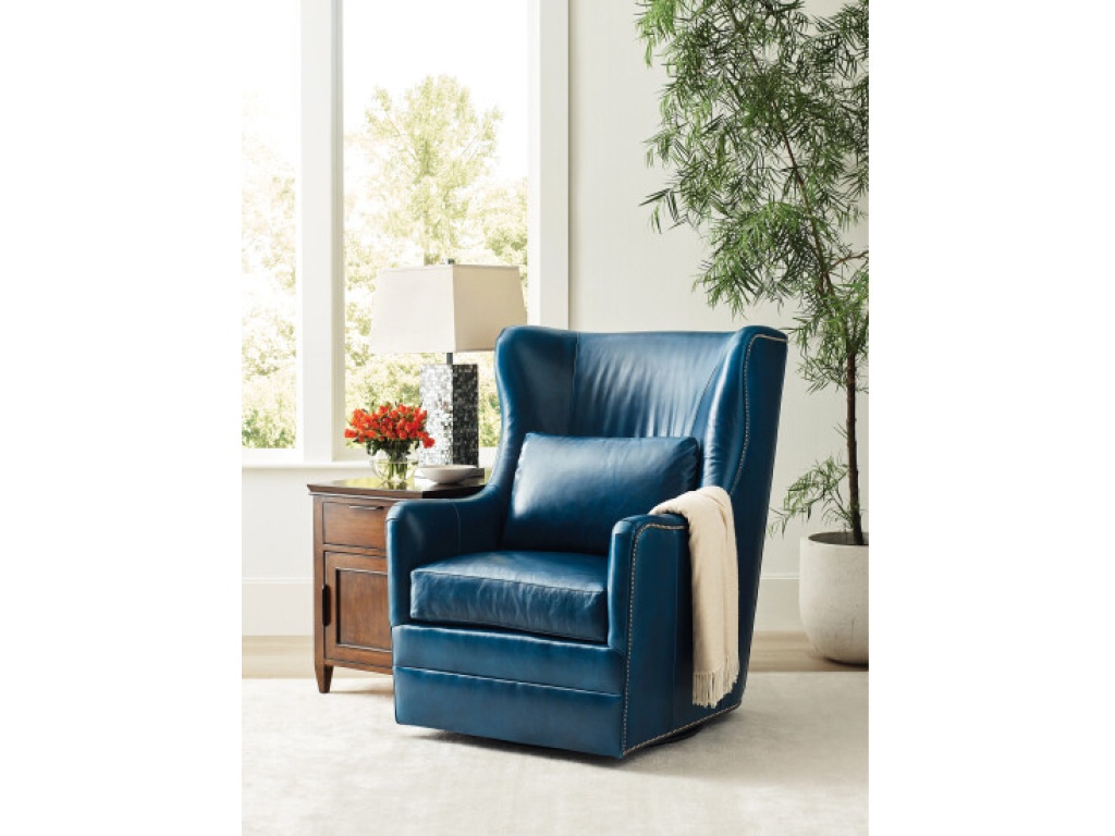 Asher Swivel Chair - Leather - image 1