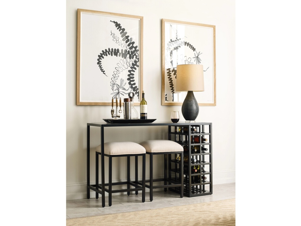 Wine Console Table W/2 Stools - image 1
