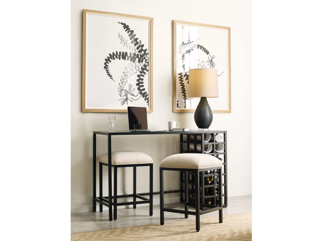 Wine Console Table W/2 Stools - image 2
